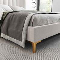 Charlotte Boucle Queen Bed Frame