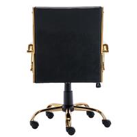 Eames Black Faux Leather Office Chair