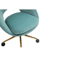 Octavia Mint Velvet Fabric Office Chair