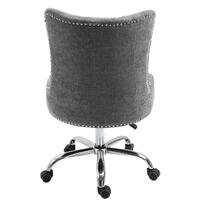 Will Grey Linen Fabric Office Chair