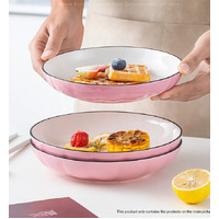 Pink Ceramic Dinnerware Set of 5