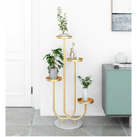 Gold U Shaped Plant Stand