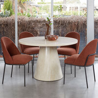 Captivate Round Dining Table French Fawn