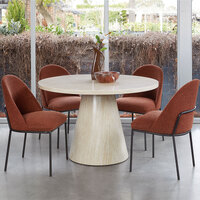 Captivate Round Dining Table French Fawn