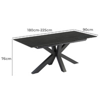 Memphis Extendable Ceramic Outdoor Dining Table