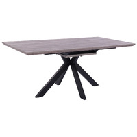 Casey Rectangular Extendable Dining Table, Grey Oak