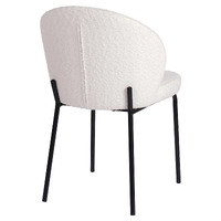 Stella Boucle Dining Chairs, Ivory Set of 2