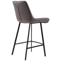 Delphi Suede Barstools, Charcoal Set of 2