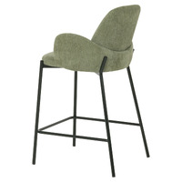 Lyka Upholstered Barstools, Sage Set of 2