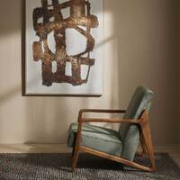 Forest Wooden Armchair Green
