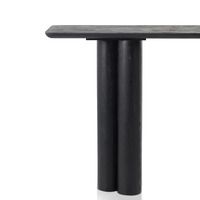 Oslo Wooden 1.6m Console Table, Full Black