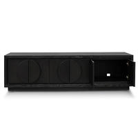 Chloe 2m Entertainment TV Unit - Textured Espresso Black