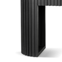 Ellington 1.5m White Marble Console Table - Black