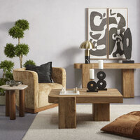 Aged Velvet Armchair Gold/Walnut
