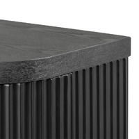 Cosmos 100cm Wooden Storage Cabinet - Black