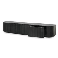 Samuel 2.4 TV Entertainment Unit - Full Black Oak