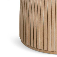 Flute 1.4m Round Dining Table - Natural