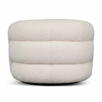 Arena Armchair - Ivory White Boucle