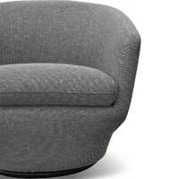 Blair Fabric Lounge Chair - Graphite Grey