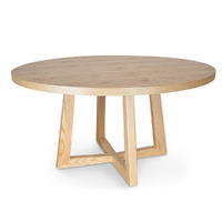 Kennedy 1.5m Round Dining Table - Natural