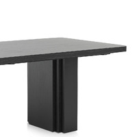 Anton Elm Dining Table - Full Black