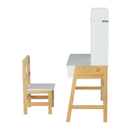 Henry 2PCS Kids Table and Chairs Set Study Activity Toys Storage Desk Drawer
