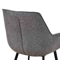 Set of 2 - Ariana Fabric Dining Chair - Spec Charcoal