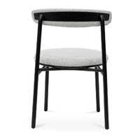 Set of 2 - Milan Fabric Dining Chair - Moon White Boucle