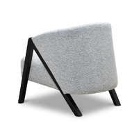 Charlie Fabric Armchair - Light Grey Fleck