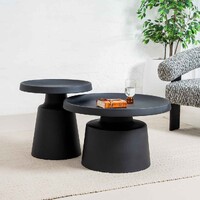 Pedie Coffee Table Set, Black