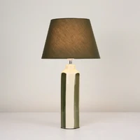 Asha Ceramic Table Lamp - Green