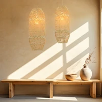 Zinnia Rattan Pendant Light - Small