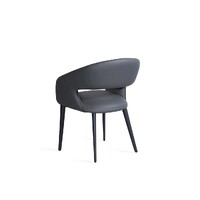 Luca Set of 2 Dining Chair, Charcoal
