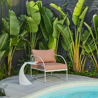 Fin Side Table White