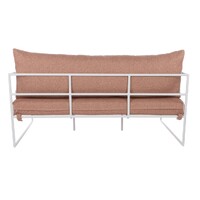 Reeve Outdoor 2 Seater Sofa - Pink & White