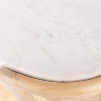 Ashton Console Table, White & Bleached Wood