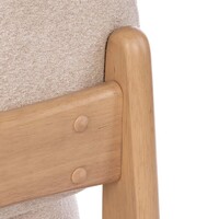 Tatum Armchair, Off White & Natural