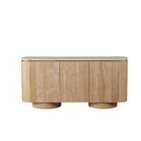 Windsor Buffet - White Travertine Matte Marble Top