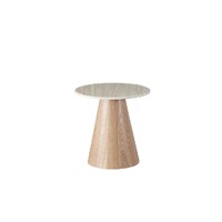 Windsor Side Table - White Travertine Matte Marble Top