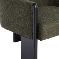 Ollie Armchair Green & Black