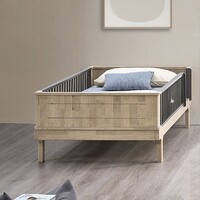 Hamilton 2-in-1 Single Canopy Bed and Bed with Guard Rail or Single Bunk Bed
