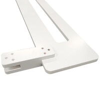 Fontana Single Bed with Storage & Sliding Doors, White & Light Grey