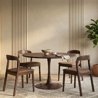 Evolve Round Dining Table , Plum