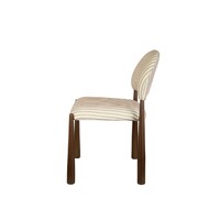 Emilie Set of 2 Dining Chair, Beige Walnut