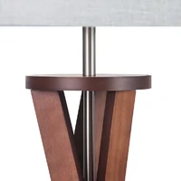 Easel Floor Lamp - Walnut