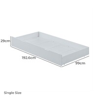 Bergen Single Over Double Bunk Bed with Shelves & Single Trundle