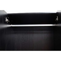 Redfern 3 Door 2 Drawer  Wardrobe Black