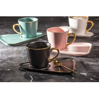 Asteria Pink Mug Plate + Spoon Set