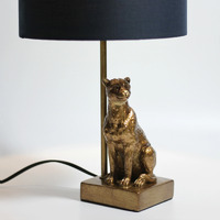 Cheetah Sitting Table Lamp - Copper