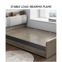 Normandy King Single Bed Frame with Storage